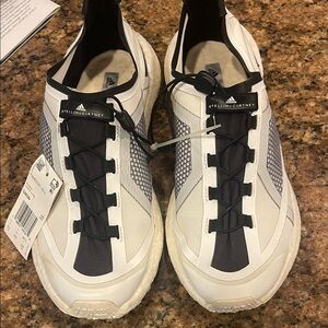 Adidas by Stella McCartney White and Black Athletic Sneakers
